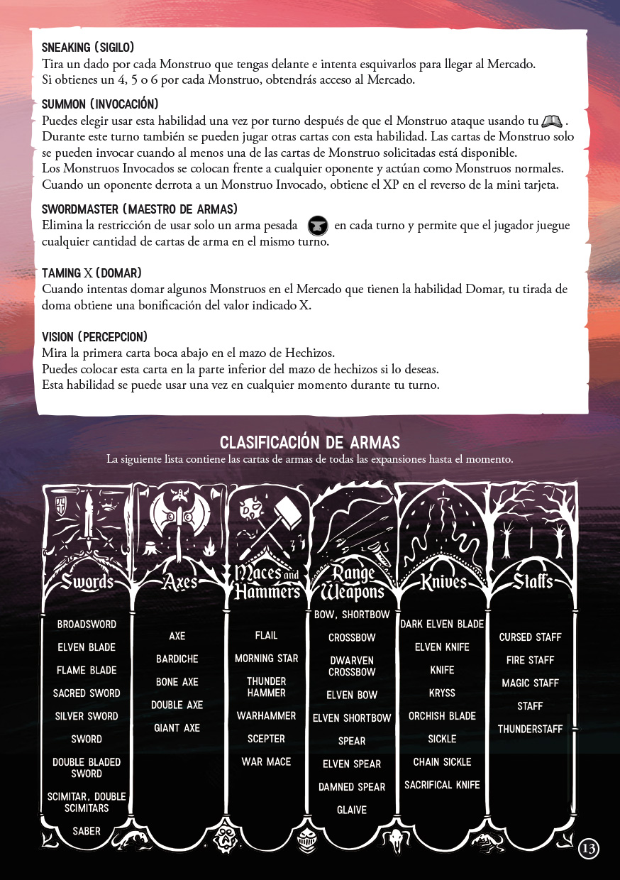 Village of Legends - Spanish Rulebook